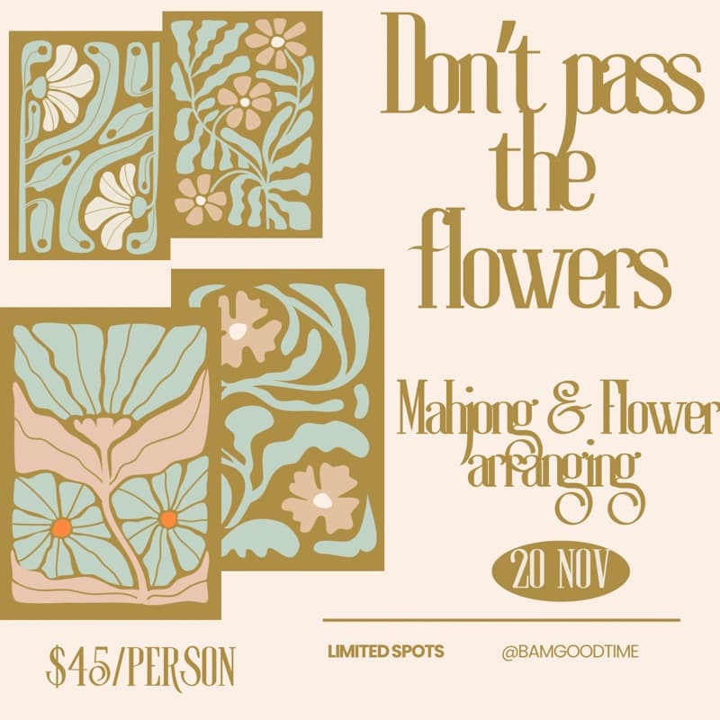 Don’t Pass The Flowers